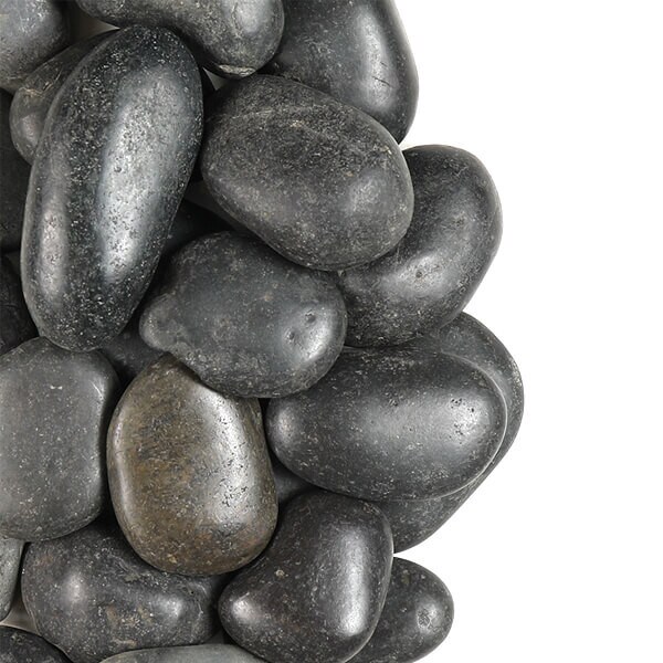 Large Polished Black Pebble